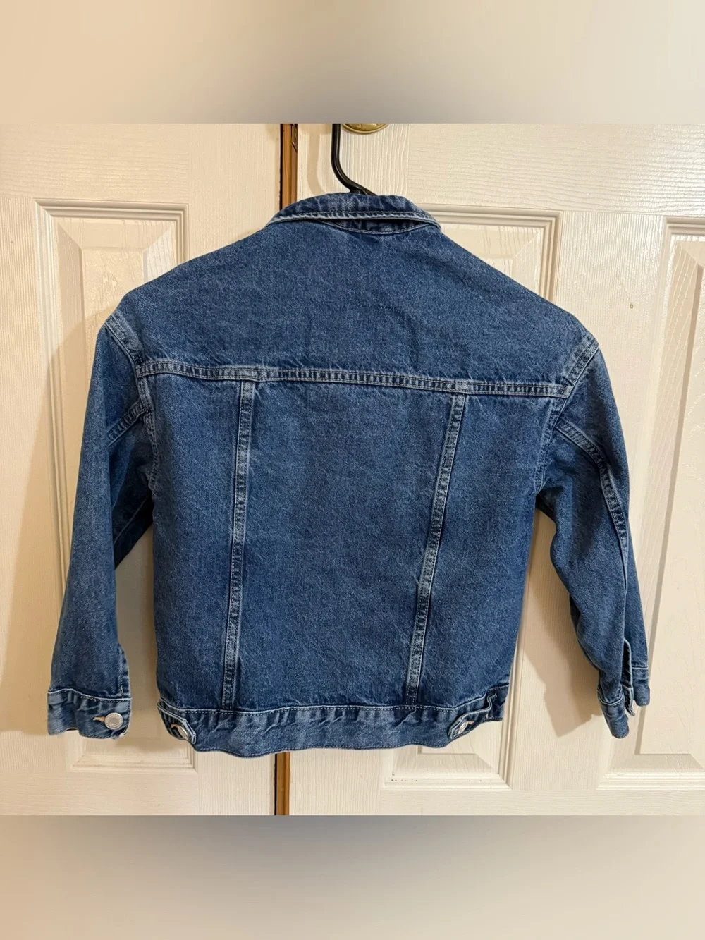 H&M Kids Denim Jacket Blue Loose Fit Youth US 7 EU 122 Jean Jacket